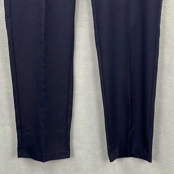 Haggar Men's 36X32 Dress Pant Slim Fit Straight Leg Dark Blue Flex Waistband NEW - Picture 4 of 13